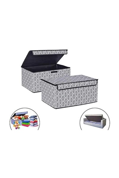 AboutThePerfect Katlanabilir Alt Kapaklı Baza ve Çekyat Altı Saklama Kutusu