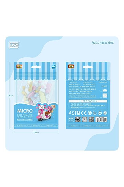 NEWBRENDHOME ألعاب تعليمية توضيحية LZ8613 LOZ لعبة مكعبات صغيرة - لعبة فانجون...