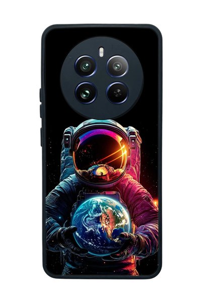 realme 12 Compatible Matte Black Case – Soft Silicone, Protective, Shock Abso...