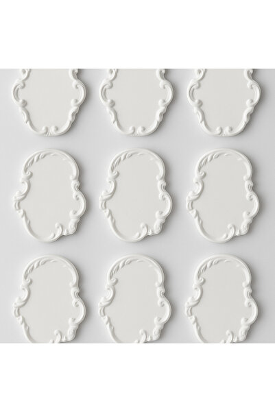 Genel Markalar 10 Adet Barok Stil Alçı Dekoratif Obje – Boyanabilir Hobi Ürünü