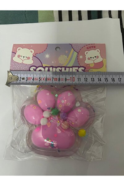 Twins Stars 1 ADET IŞIKLI Kedi Patisi Squishy Oyuncağı Sukuşi (BÜYÜK BOY)