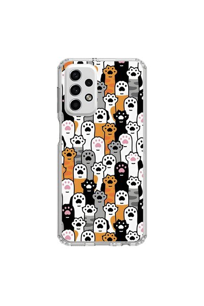 Dali Design Samsung Galaxy A33 Compatible Transparent Case Kedişler 3 Design