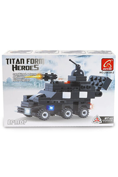 OMZ Girls' Toy Ausini Titan Form Heroes-2 Armor 97 Pieces Boys' Toy Educational Toys