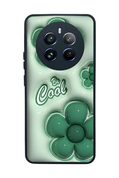 realme 12 Uyumlu Mat Siyah Kılıf – Yumuşak Silikon, Koruyucu, Şok Emici Kapak