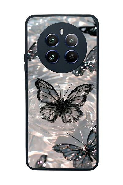 realme 12 Uyumlu Mat Siyah Kılıf – Yumuşak Silikon, Koruyucu, Şok Emici Kapak