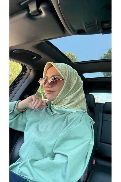 Touche Yandan Bağlamalı Poplin Gömlek Yeşil