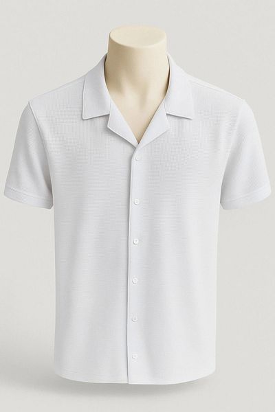 LC Waikiki Lc W 100% Cotton Premium Quality Short Sleeve Summer Button Men's Shirt