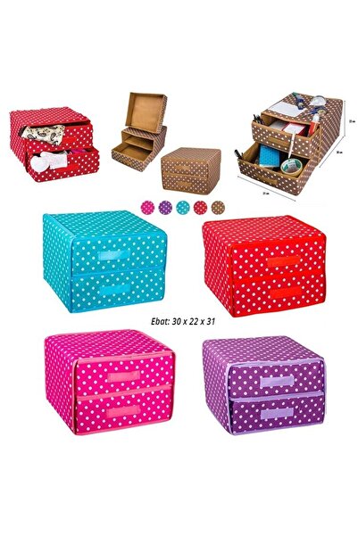 AboutThePerfect İki Çekmeceli Bez Organizer, Çorap, Kravat, Sütyen Düzenleyic...