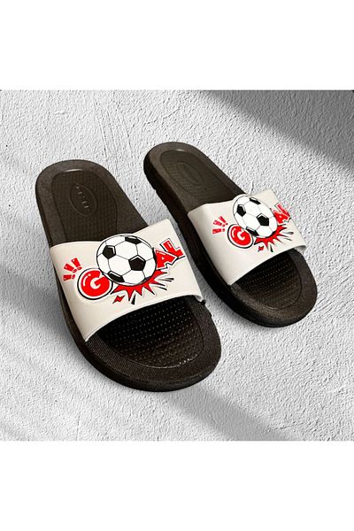 Minamoda Boy's Ball Car Dinosaur Figure Daily Slippers