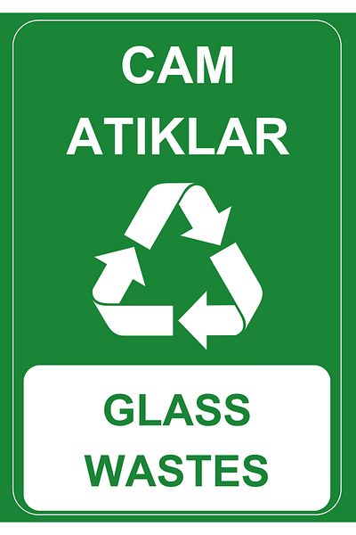 Girl Power 35 X 50 Glass Waste Foil Printing Sticker Warning Sign
