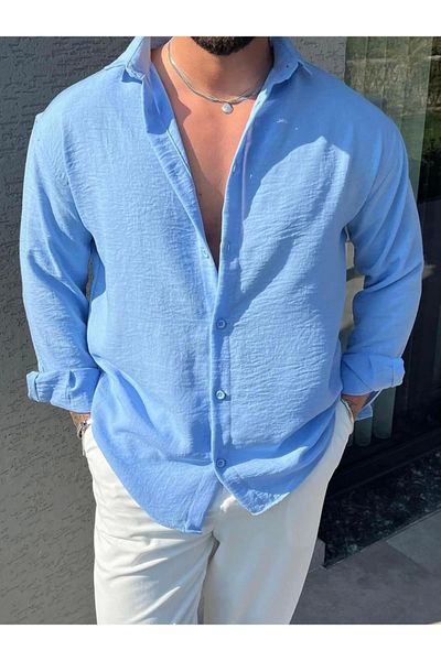 LC Waikiki Lc W 100% Linen Premium Men's Shirt