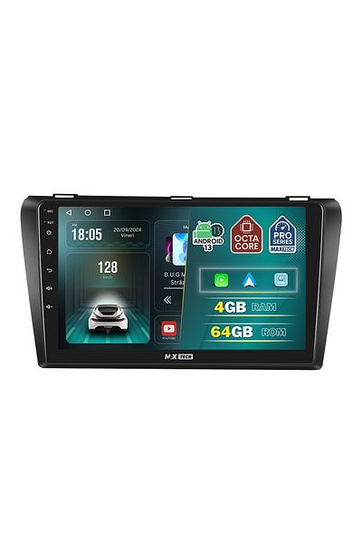 MaxTech Navigation Mazda 3 2006-2012 dedicated, 4 GB Ram 64 GB Rom OctaCore, Carplay & Android auto, 9"