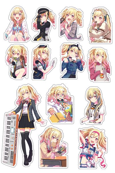 nihonwosekai Hatsune Miku Colorful Project Sekai Anime Sticker Set Pjsekai Tenma Saki