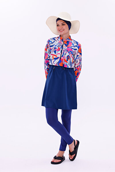 medipek Water Repellent Parachute Hijab Swimsuit with Leggings and Double Boning