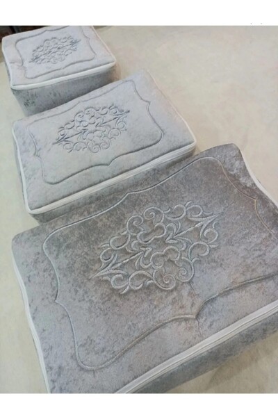 AboutThePerfect Gelin Modeli Bohça Söz Nişan Hurcu Çeyizlik 3'lü Set, şık ve kullanışlıdır.