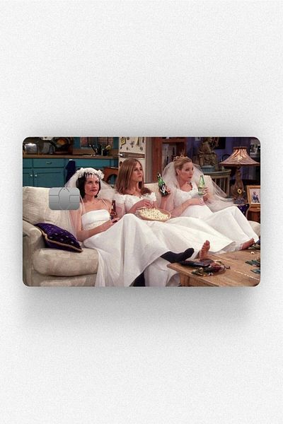 hediyenebak Girls in Wedding Dresses - Papara, Tosla, Bus Card Covering Sticker for Credit Card