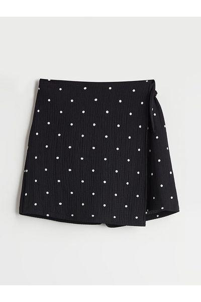 LC Waikiki Elastic Waist Polka Dot Girls' Short Skirt