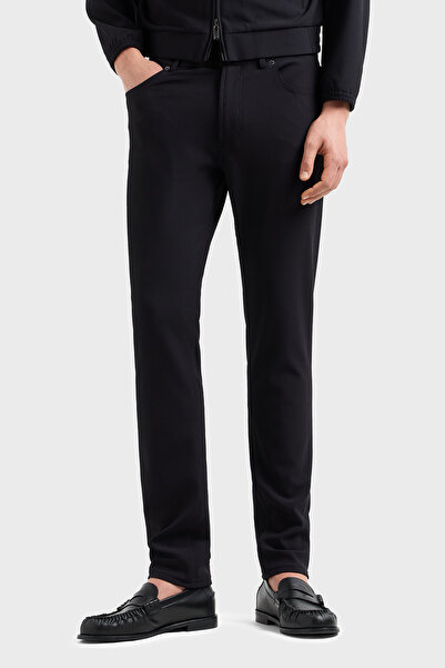 Emporio Armani Fitilli Regular Fit Normal Bel Düz Paça Kot Pantolon Erkek KOT...