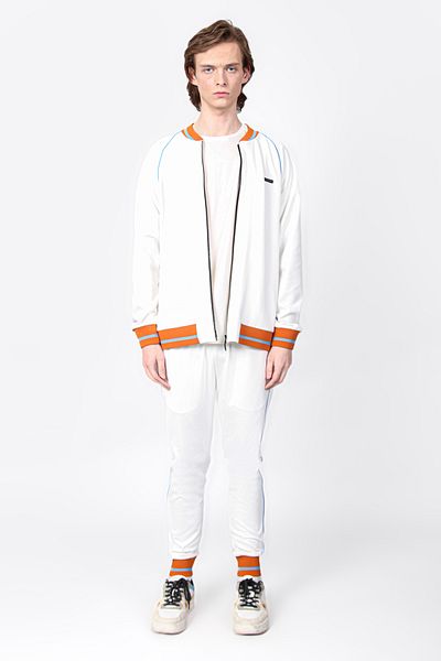 Isaora Logo Stripe Detailed Regular Fit College Collar Sweat Men's Sweat Isr8111 100