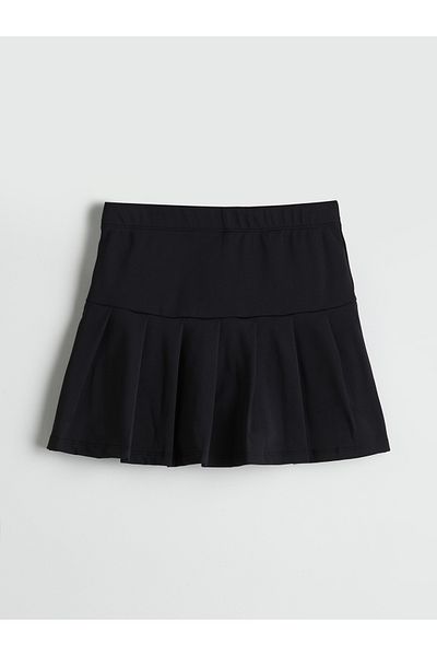 LC Waikiki Elastic Waist Pleated Girl's Shorts Skirt