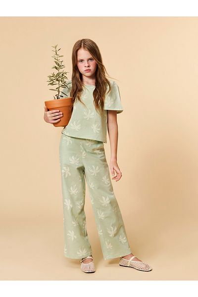 LC Waikiki Square Collar Girl's Blouse and Pants