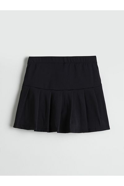 LC Waikiki Elastic Waist Pleated Girl's Shorts Skirt