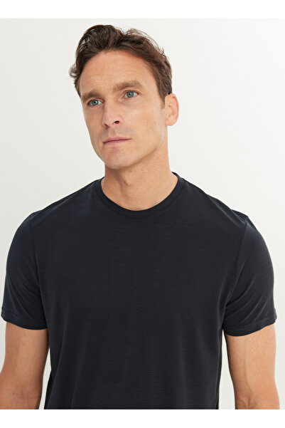 ALTINYILDIZ CLASSICS Altınyıldız Classics Crew Neck Plain Anthracite Men's T-Shirt Ace091252301_Atr