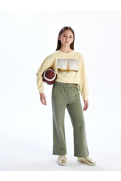 LC Waikiki Pantaloni de trening pentru fete cu talie elastică