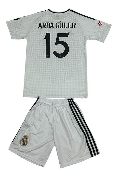TETYS Λευκό Παιδικό Τζέρσεϊ Σετ 2 τεμαχίων A.r.d.a G. New Season R.ea.l -M.ad.ri.d 2025 Τζέρσεϊ με αριθμό 15