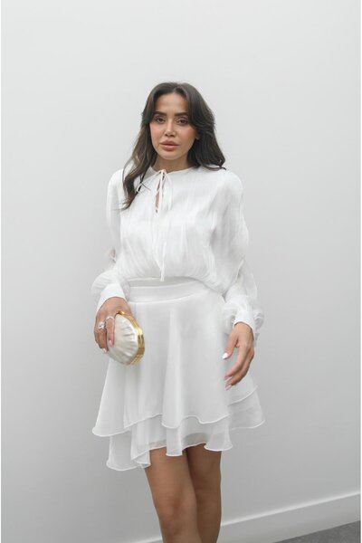 Havoş White Herper Padded Dress