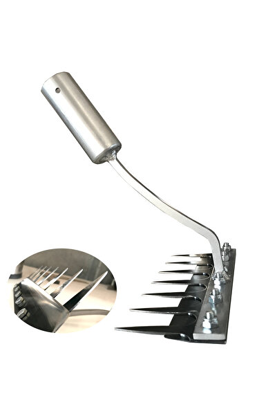 Devribell Timsah Çapa 24 cm Tırmıklı Ot Kesme ve Toplama El Çapası Sapsız