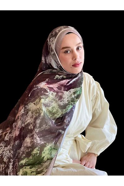 Freeista Antique Beige Patterned Shawl Lina 25062507340