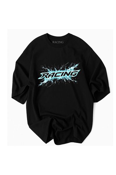 Racıng Lightning Pattern T-Shirt 444 09048556