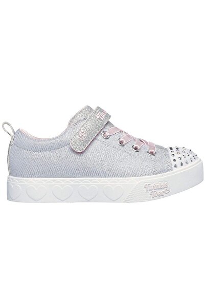 SKECHERS Dětské tenisky Skechers Heart Steps - Shimmer Sweetie, šedé