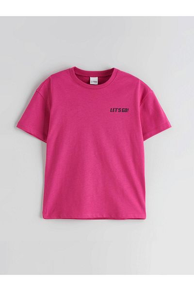 LC Waikiki Text Printed Boy's T-Shirt