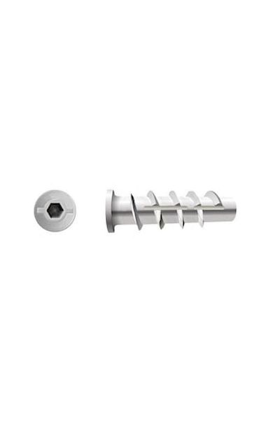 Generic DEWALT 4-Piece Gasbeton Spiral Thread Aerated Concrete Anchor Set Silver M10 x 70mm DFM345030P
