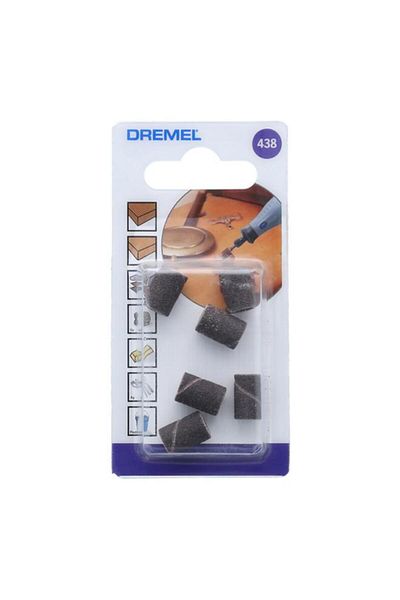 Generic DREMEL 6-Piece 120-Grit Aluminum Oxide Sanding Band Dark Grey 6.4mm JE2 615 043 832