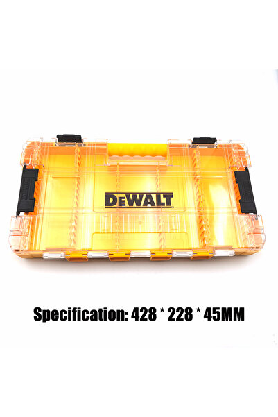choice2 صندوق تخزين ملحقات الأدوات ديوالت الأصلي الأصفر TSTAK كبير الحجم، مزو...