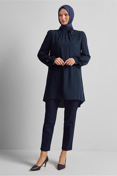 Alvina Brooch Detail Tunic 44590
