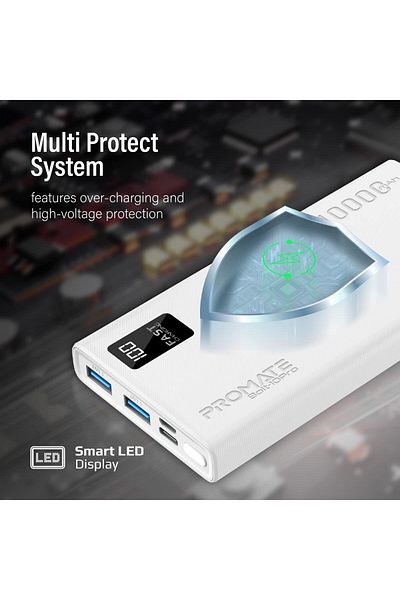 Promate Mobile Power Bank Bolt-10 Pro 10000mAh