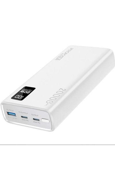 Promate Portable Battery White 20K PROMATE