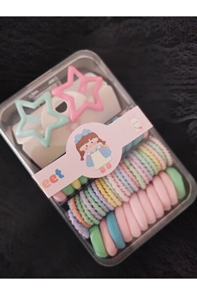 MutluBiDünya Kız Bebek Çocuk Kutulu Toka Seti