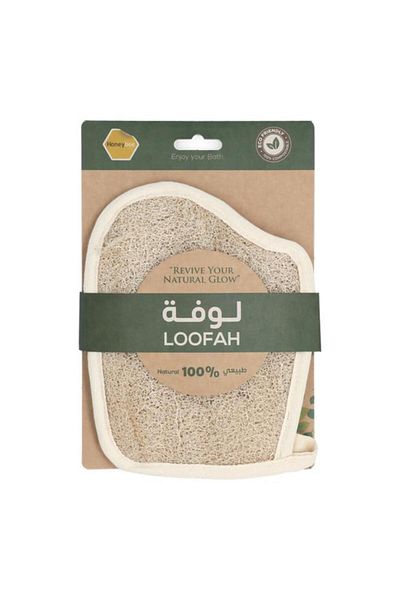 Generic HONEY BEE Lightweight Eco Friendly Natural Glove Shape Bath Loofah Beige BG 002