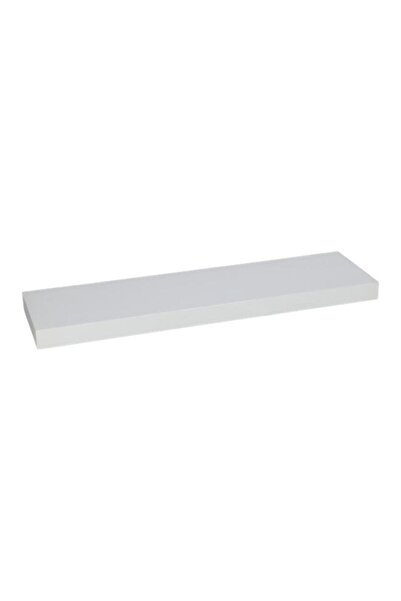 Generic HONEY BEE Elegant and Modern Design Rectangular Wall Mounted MDF and PVC Floating Shelf White