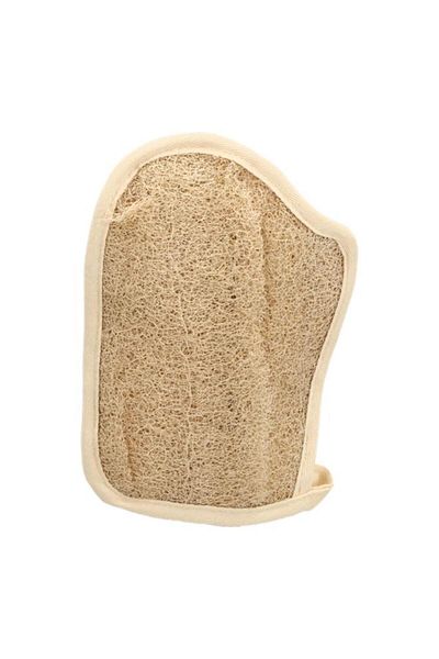 Generic HONEY BEE Lightweight Eco Friendly Natural Glove Shape Bath Loofah Beige BG 002