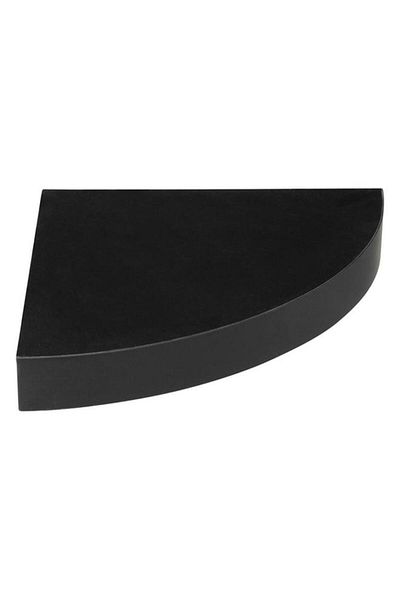 Generic Five Simply Smart Fixy Invisible Fixation Corner Wall Shelf Black 181396A