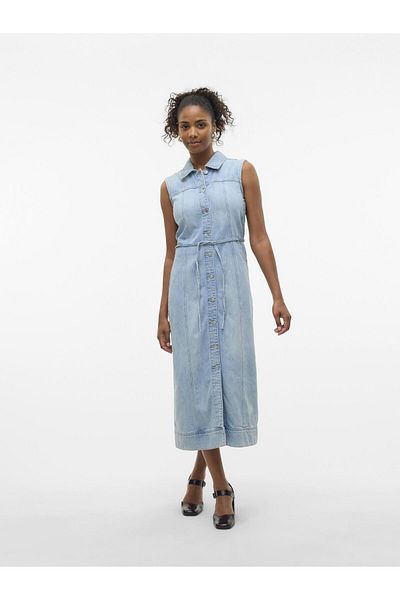 Vero Moda Jeanskleid VMNENYA Midikleid