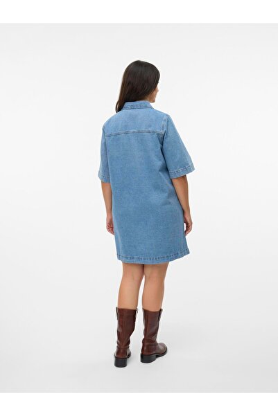 Veromoda Curve Jeanskleid VMCFENJA Kurzes Kleid