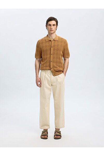 SELECTED Polohemd aus Strick Kurzarm