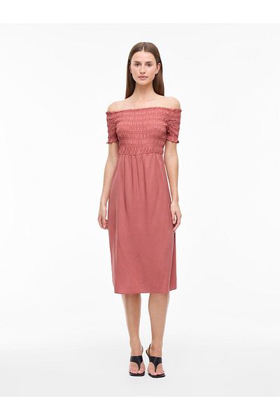 VILA Midikleid VILISA Schulterfreies